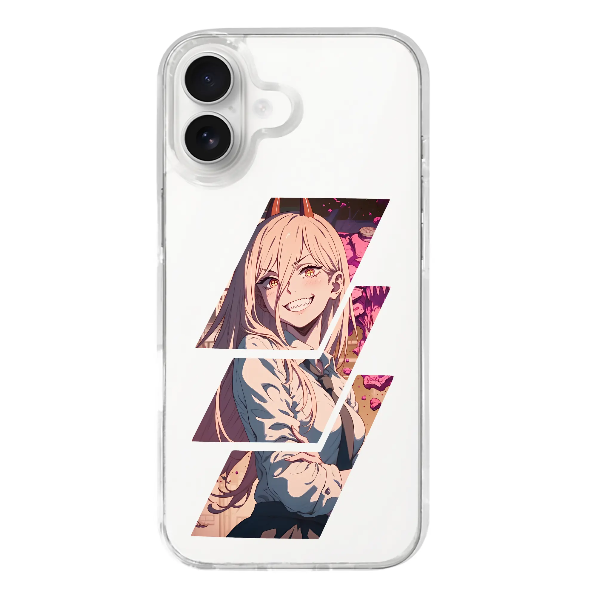 チェンソーマン グッズ,パワー - iPhone 17シリーズ 透明スマホケース – 薄型・耐衝撃・精密フィット保護カバー